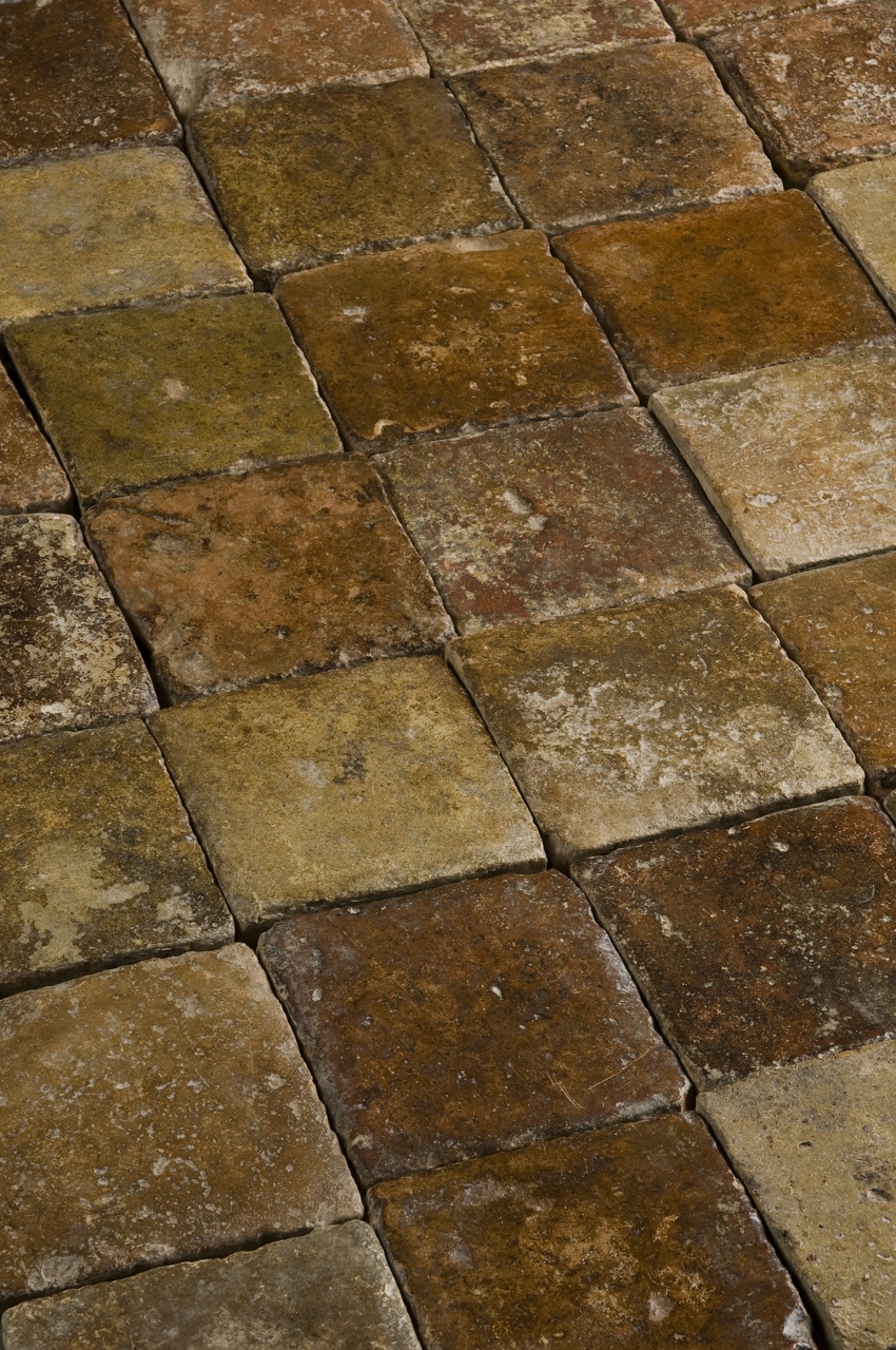 Reclaimed Terracotta Squares Red Brown Tones